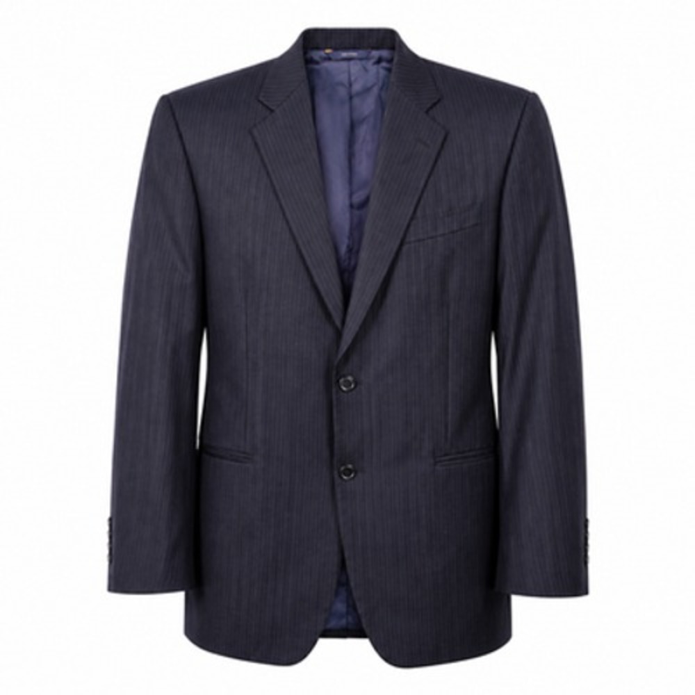 Brooks Brothers Blazer Mens 42L Dark Blue Pinstripe Wool USA 1818 Madison Career